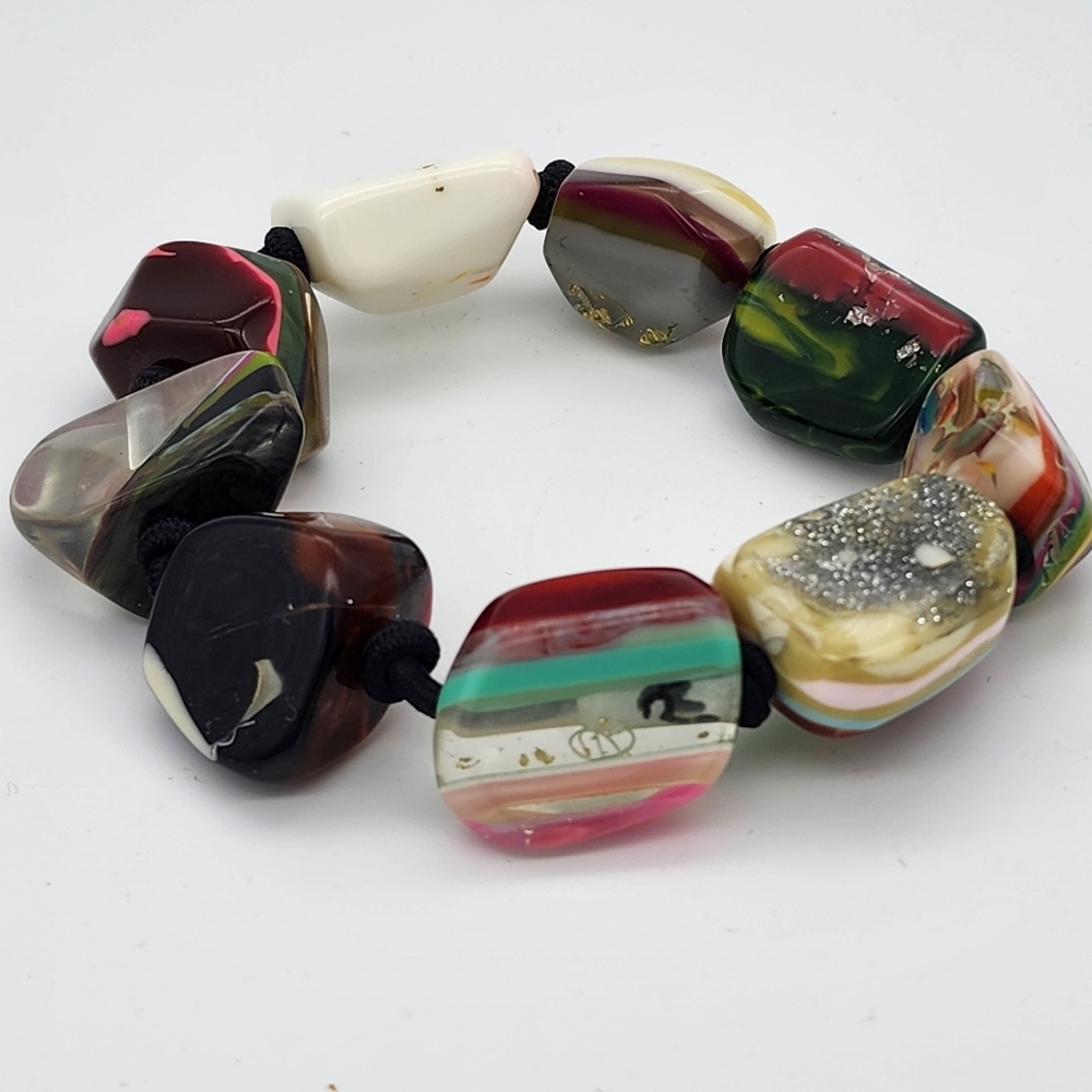 Carlos Sobral stretch Bracelet Vintage collectible Art - Like New